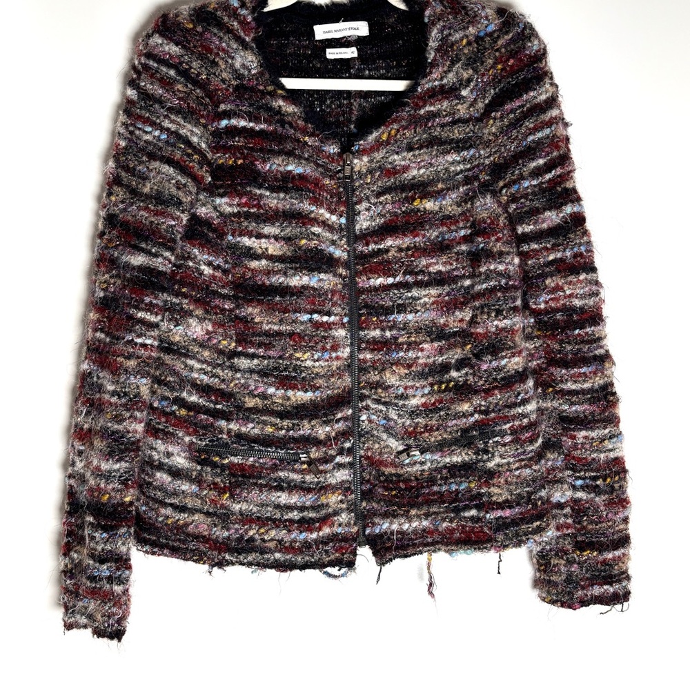 Isabel Marant Multicolor Striped Women's Wool Sweater Blazer
